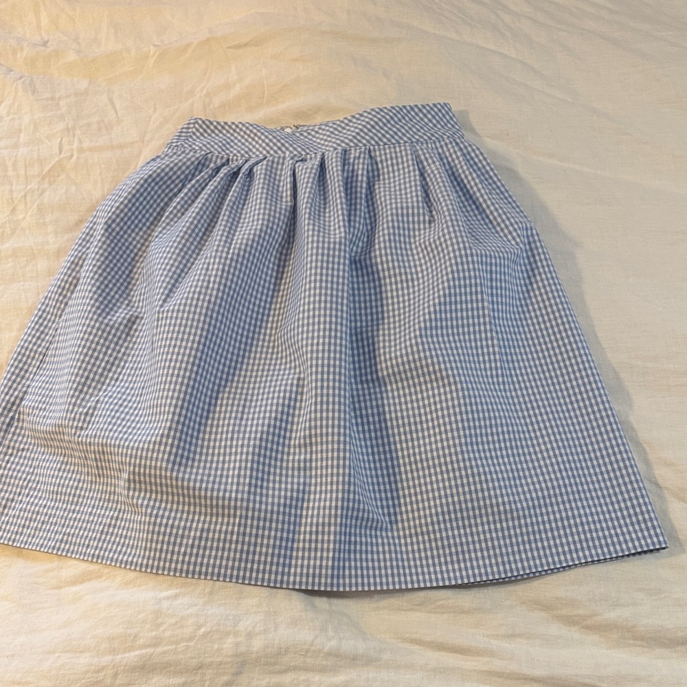Brooks Brothers preppy classic supima gingham cotton skirt, size 4
